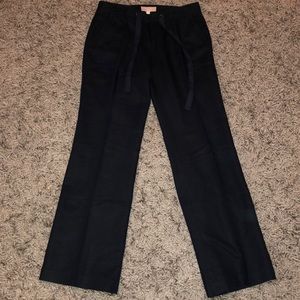 Navy blue linen pants